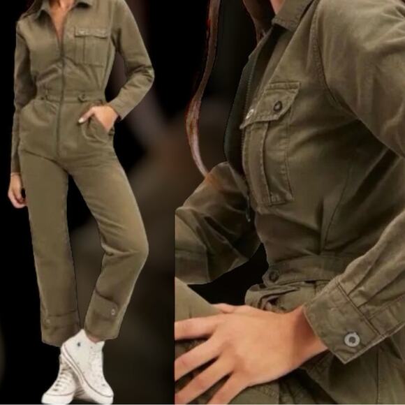 Good American NWT Desert Flight Jumpsuit Envy Green Size Medium - Picture 8 of 8